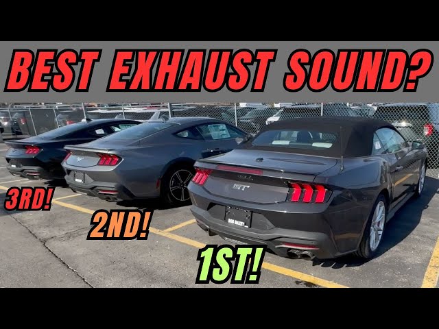 2024 Mustang 2.3l Turbo ecoboost vs 5.0l v8 Exhaust sound active valve vs standard for the win!