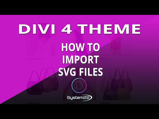 Divi Theme How To Import SVG Files 👈