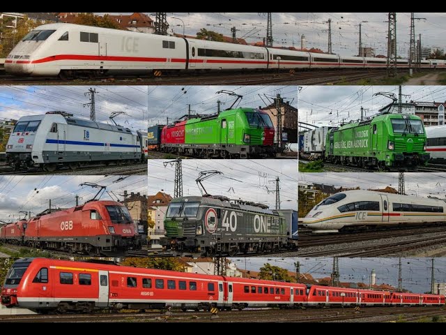 Eisenbahn Mega Video - Würzburg Hbf Südkopf 2022 - 90min - 49 Fahrten