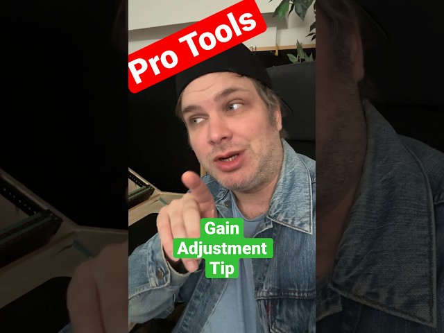 Pro Tools Tip - Quick gain adjustment short key