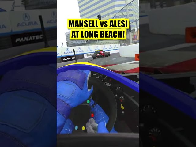 Nigel Mansell Chasing Jean Alesi [VR] #shorts