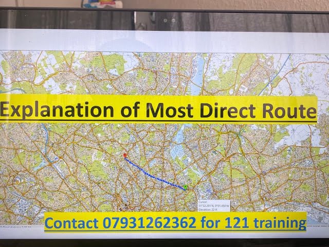TFL topographical assessment  2020,Tricks to draw most direct route in exam questions.