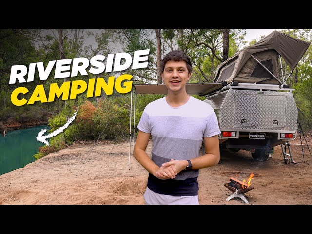 Solo Camping Trip Right on the Riverbank!