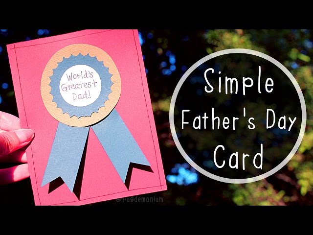 Simple Father's Day Card Tutorial 🏆