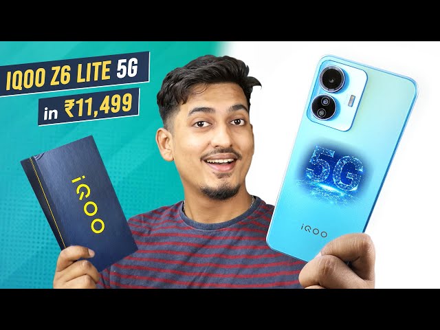 iQOO Z6 Lite 5G - Budget 5G Smartphone in Rs 11,499 ⚡ Unboxing, Test & Review 📸
