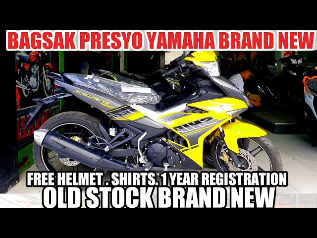 BAGSAK PRESYO NG YAMAHA MOTORCYCLES OLD MODEL PERO BRAND NEW FREE HELMET, SHIRT 1 YEAR REGISRATION