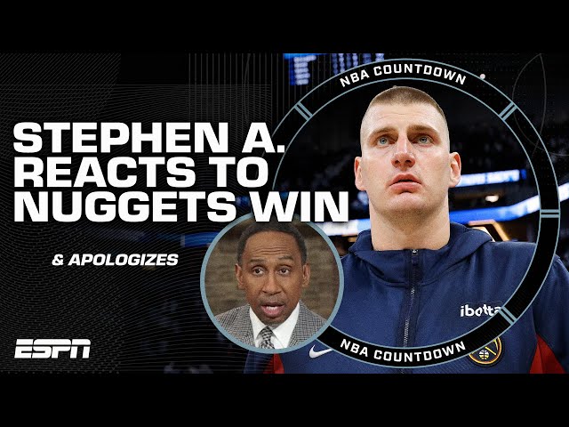 Stephen A. APOLOGIZES to the Denver Nuggets for saying they'd be swept | NBA Countdown