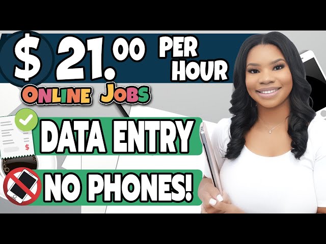 DATA ENTRY: $21 Per Hour | NO EXPERIENCE NEEDED: Non-Voice Typing Job | Work From Home Jobs 2023