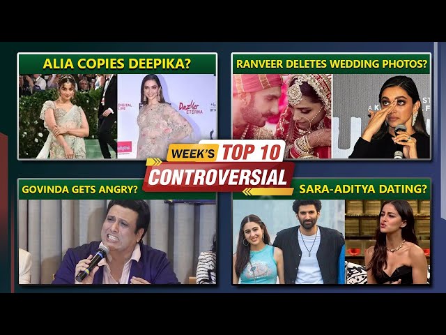 Deepika Hits Camera, Aditya Roy Kapur Dating Sara Ali Khan?, Govinda Gets Angry | Top 10 News