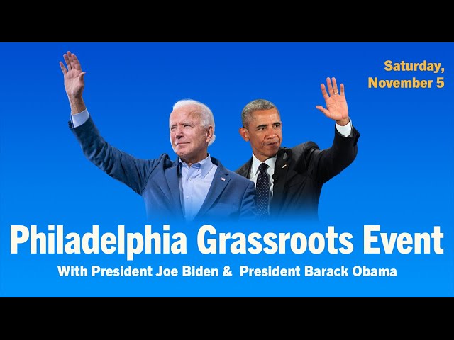 President Biden and Barack Obama Rally Voters in Philadelphia