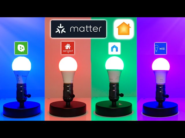 "Matter" Smart Bulb Comparison! (Nanoleaf, Tapo, Sengled, Wiz)