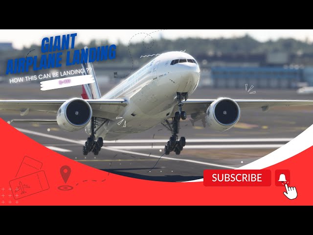 CROSSWIND Aircraft Flight Landing!! Boeing 777 Air France Landing at La Guardia Airport