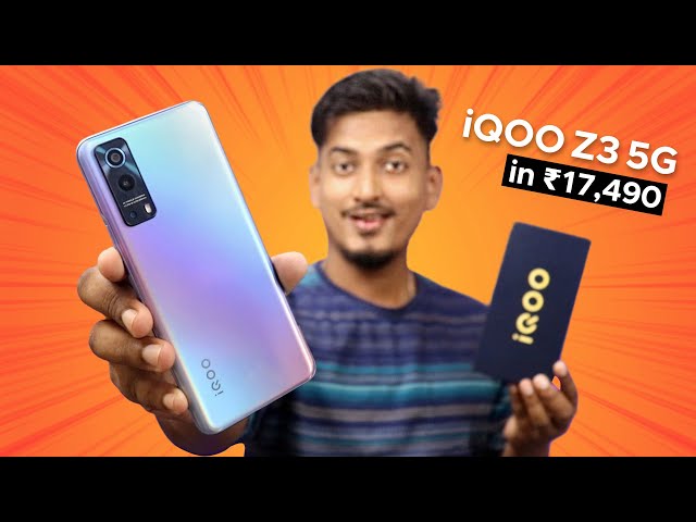iQOO Z3 5G - 🇮🇳 1st Smartphone with SD 768G | 120Hz | 55W Charger | 64MP Camera in Rs 17,490⚡😍