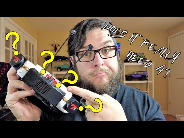 Does the HDZero VRX really need all 4 antennas?  How about none! // BaconNinjaFPV