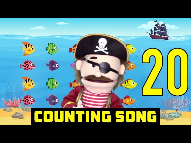 LEARN TO COUNT 1-20 Pirate Song for Kids | Counting to 20 for preschool, kindergarten, home school