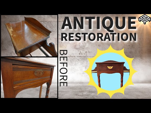 Restoration of an Antique Hall Table/Umbrella Stand | Furniture Makeover