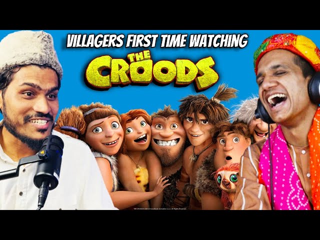 Unforgettable Reactions: Villagers First Time Watching The Croods Movie ! Movie Reaction ! React 2.0