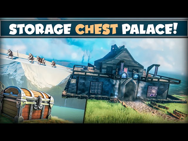 Storage Chest Palace! | House Build | VALHEIM
