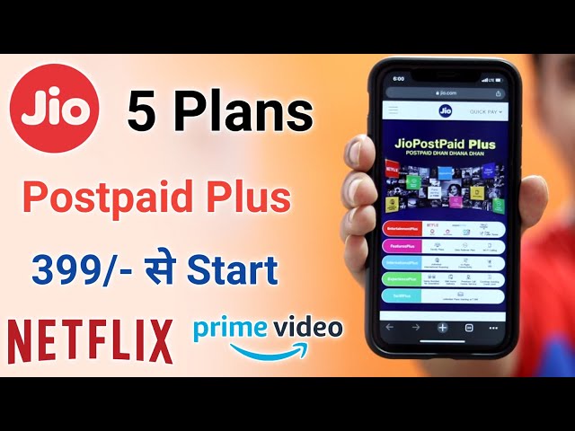 Jio Postpaid Plus Plans 399/- Details ¦ Jio Postpaid Plus Plans Amazon Prime Netflix Disney Hotstar