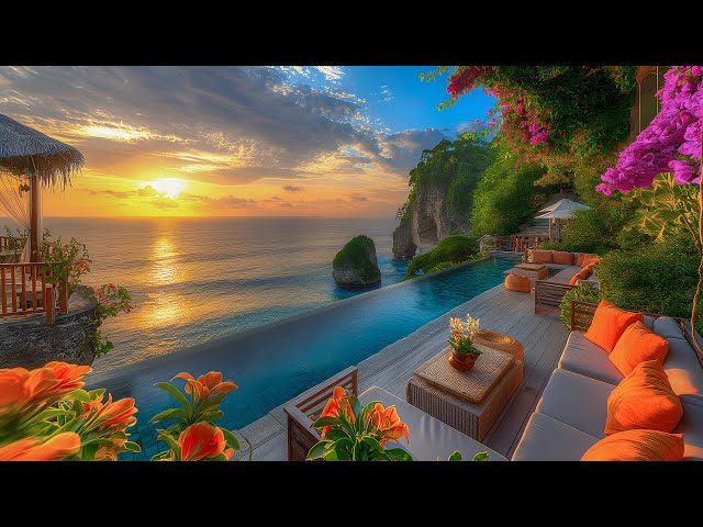 Morning Jazz Seaside - Bossa Nova Jazz with sound ocean - Relaxing Jazz For Happy and Peace Morning
