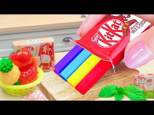 Rainbow Kitkat Cake 🌈 How To Make Yummy Miniature Kitkat Cake Decorating 🌈 Chocolate Cakes Recipes