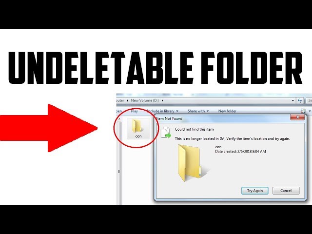 How To Make Undeletable Folder In Windows
