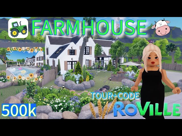 ROVILLE♥ Tour+Code of My $500K ✨Aesthetic Farmhouse!🚜 |With VOICE|