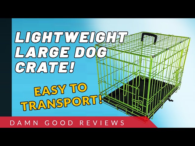 Lightweight and Collapsible Large Wire Dog Crate!