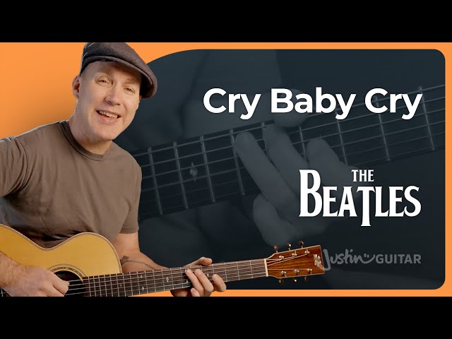 Cry Baby Cry by The Beatles on Acoustic Guitar (easy lesson!)
