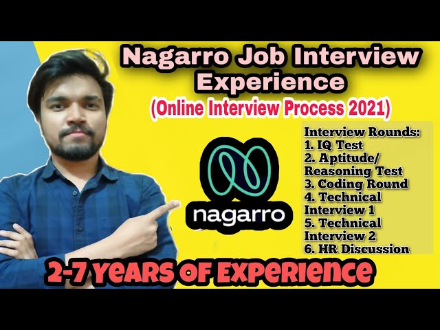Nagarro Job Interview Experience | Online Interview Process 2021 | Software Engineer Interview