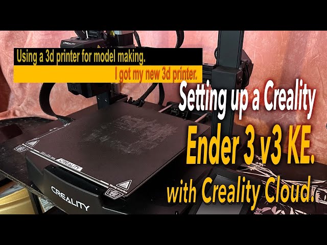 Setting up a Creality Ender 3 v3 KE with Creality Cloud.