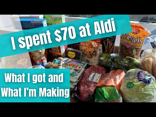 This week is gonna be DELICIOUS | $70 Aldi Haul | Budget Grocery Shopping