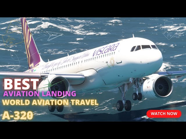 IMPOSSIBLE BIG Plane Flight Landing!! Airbus A320 Vistara Airlines Landing at La Guardia Airport