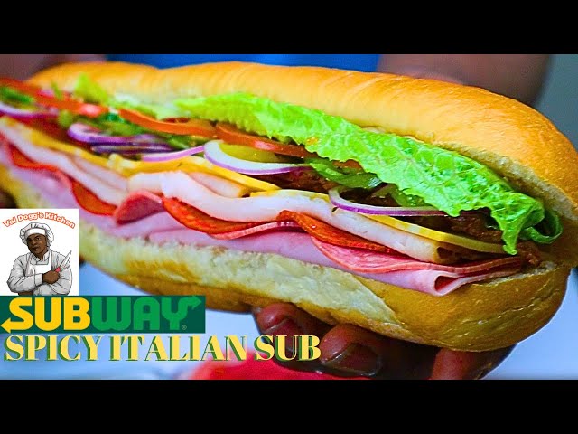 COPYCAT SUBWAY SUB SANDWICH | HOW TO MAKE SUBWAY SPICY ITALIAN SUB VIDEO RECIPE