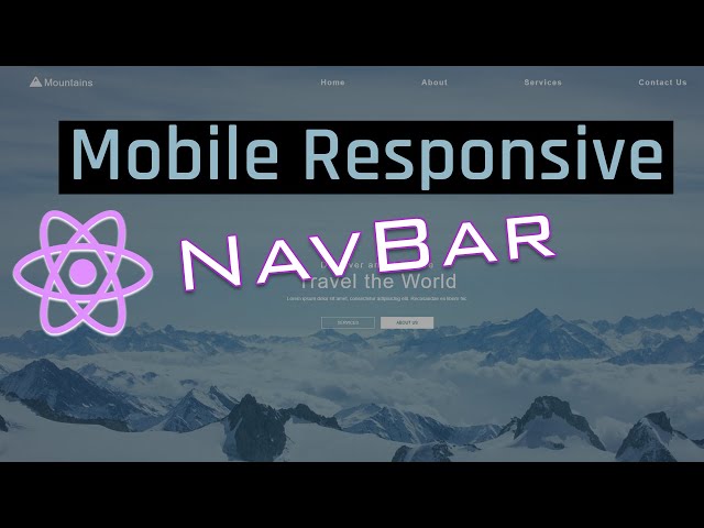 Build a Responsive Navbar with React + flexbox