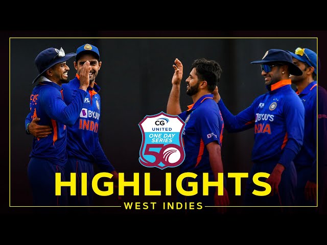 Highlights | West Indies v India | India Win By 3 Runs In Dramatic Finish | 1st CG United ODI