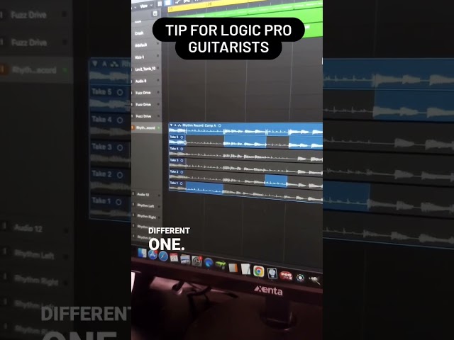 Recording your guitar doesn't have to be perfect using Logic Pro when you apply this tip.
