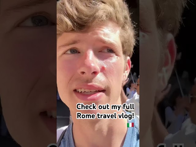 Rome travel experience linked in the play button! 🇮🇹