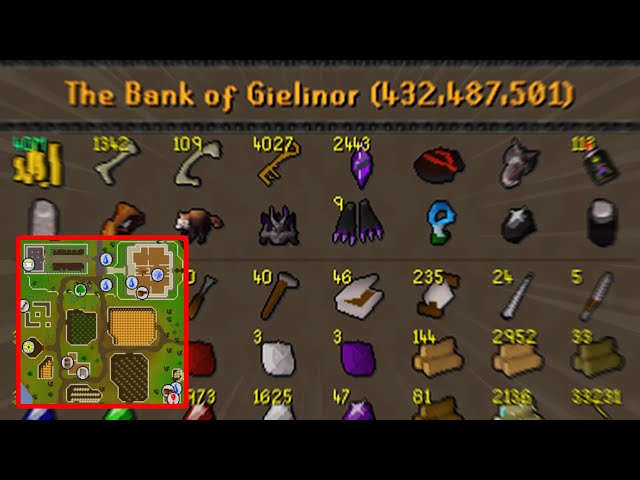 Bank summary after 6000+ hours of progress - Xtreme Onechunk Ironman