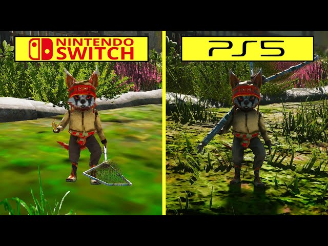 Biomutant Nintendo Switch vs PS5 Graphics Comparison + Frame Rate Test