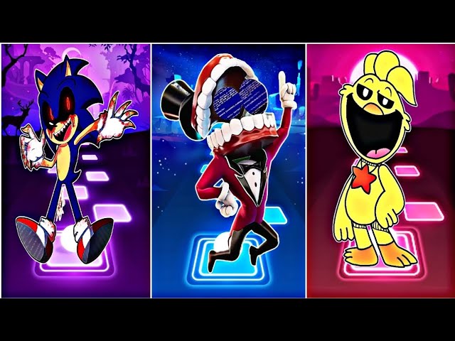 💥SONIC.EXE🆚THE AMAZING DIGITAL CIRCUS🆚AMAZING DIGITAL CIRCUS & SMILING CRITTERS ¦TILES HOP BABY¦🎯 🏆