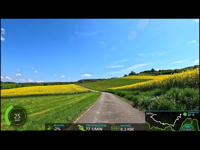 30 minute Sunshine Indoor Cycling Workout Garmin 4K Video