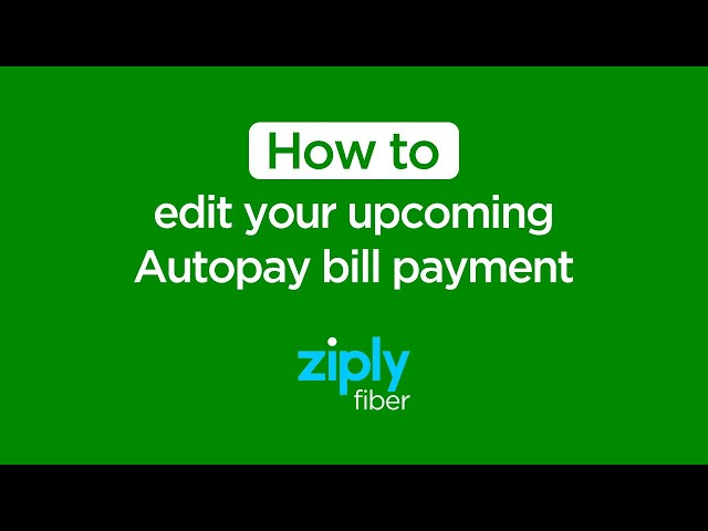 How to change your payment amount with Ziply Fiber Autopay
