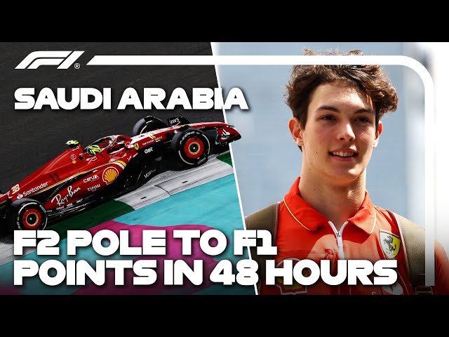 Oliver Bearman's 48 Hours in F1, From F2 Pole to F1 Points For Ferrari!