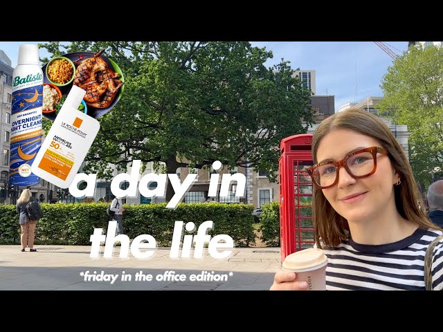 a London day in the life working 9-5 I grwm for an office friday, spin class, boots haul