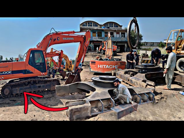 The Excavator Machine Chassis is Very Rusty and Broken We Rebuild it Like New and Fax it|Amazin work