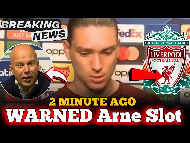 🚨It's out now! Arne Slot Warned as Darwin Nunez Reveals 'Revenge' Strategy! Liverpool news