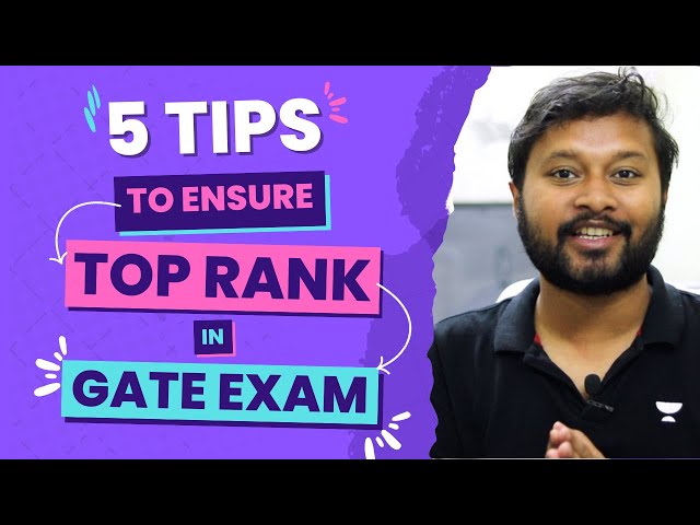 5 Tips to Ensure TOP Rank in GATE Exam | GATE Preparation Strategy | All 'Bout Chemistry