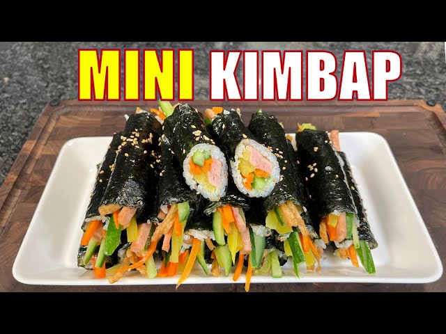 How to Make Mini Kimbap- Step-by Step Recipe ! | 자꾸 손이가는 꼬마김밥