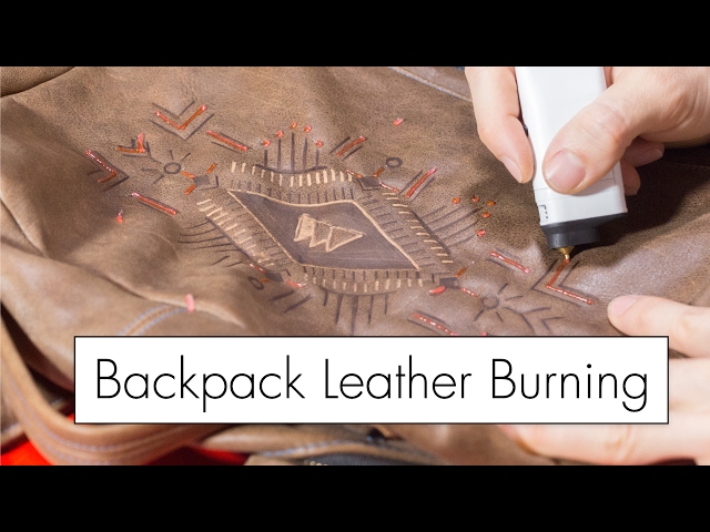 Leather Burning My Backpack with the 3DSimo Mini 3D Pen